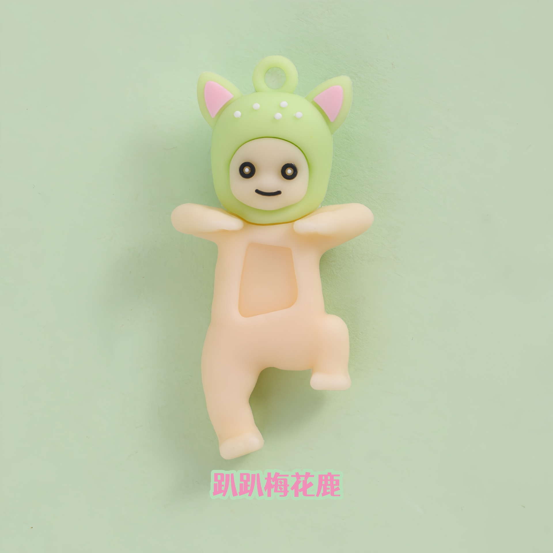 Personalizado adorable creativo muñeca de goma de acero accesorios llavero de dibujos animados 3D PVC pegamento suave pequeño regalo coche image 11