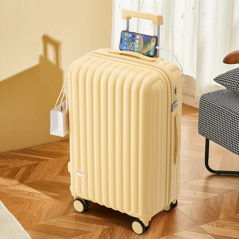 Maleta multifuncional para mujeres de 24 pulgadas, estudiante, caja con ruedas de alto valor, pequeña, fresca y duradera, caja de contraseña de viaje, hombre
