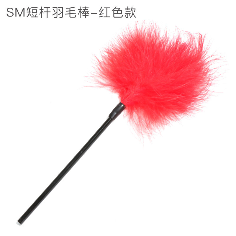 Feather Teasing Stick with Zinc Alloy Handle for Adult Couples — detail image 17