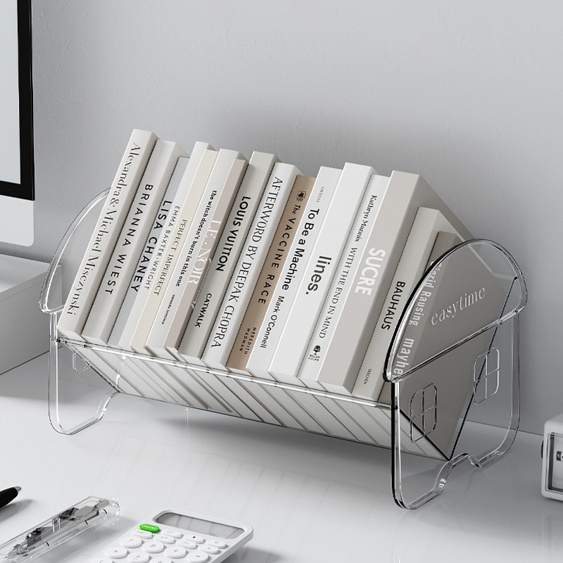 Creative Desktop Book Storage Rack Bookshelf Office Sundries Folder Data Storage Rack Student Storage Rack