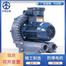 FB-7.5抽氢气用防爆变频高压风机5.5KW/BT4/CT4可调速旋涡鼓风机