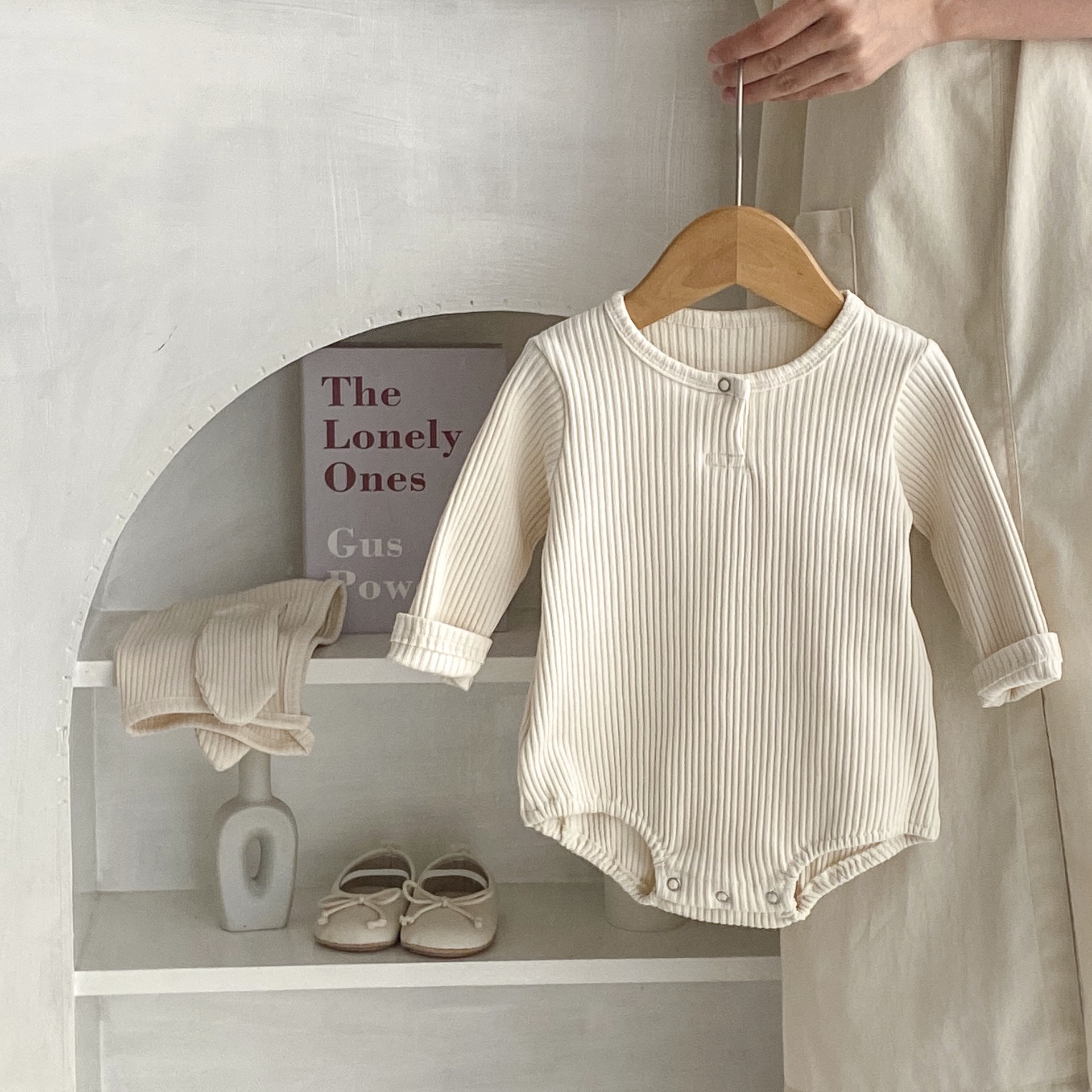 2024 Herbst Mädchen Baby Pit Krawatte Rundhals Langarm Hoodie Overall Dreieck Kletteranzug mit Hut inklusive_voghion.com