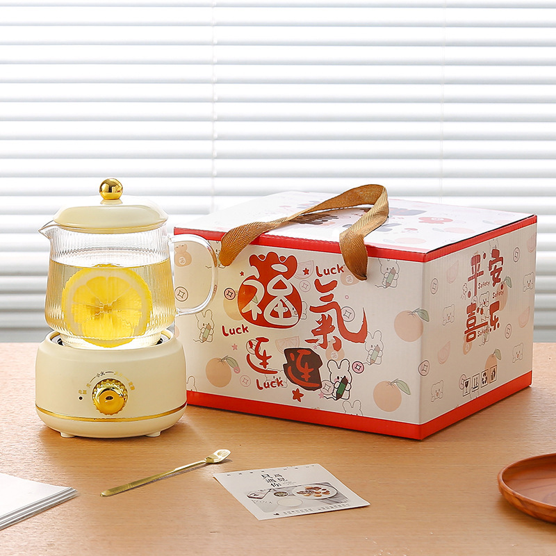 多機能養生ポットオフィス大容量養生カップ電熱カップ煮花茶湯たんぽ保温カップギフトボックス|undefined