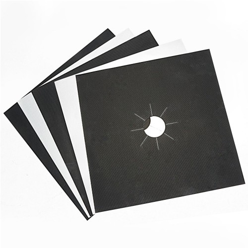 Fábrica directa cocina estufa de gas de alta temperatura resistente al aceite espesado a prueba de aceite antiadherente almohadilla de limpieza de la estufa de gas de teflón almohadilla protectora