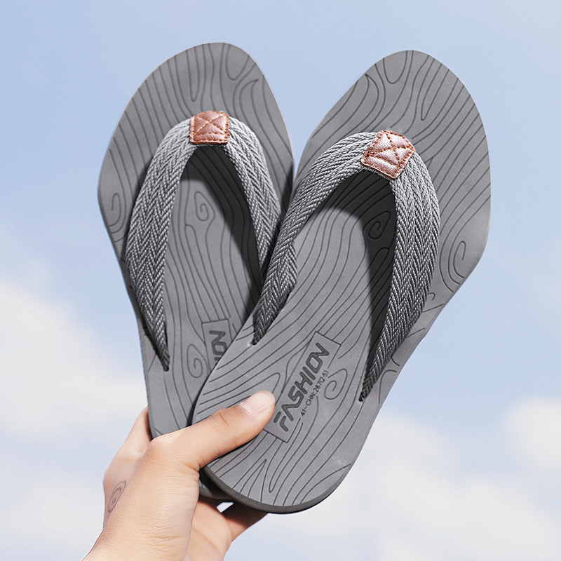 Herren Kokos Flip-flops Mit Hoher Elastizität Und Dicker Sohle_voghion.com