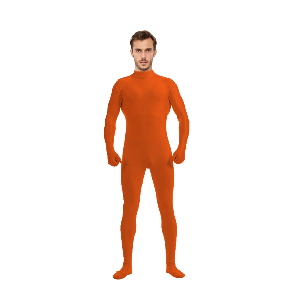 Body de 5 piezas de color sólido, estilo zentai, para danza y espectáculos, éxito de ventas transfronterizo.