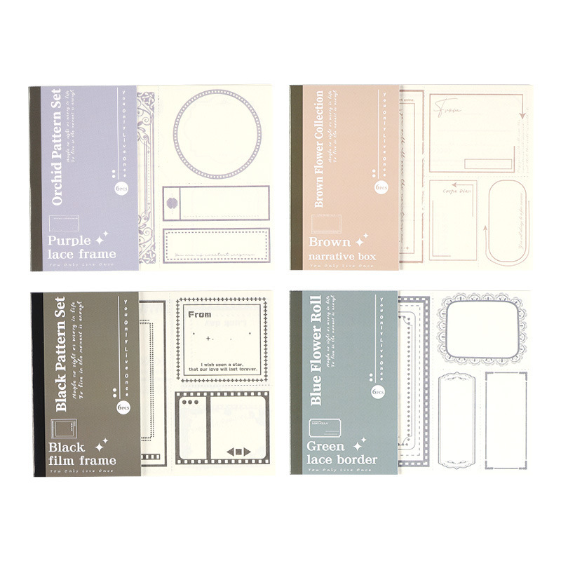 Cuentas de mano transfronterizas collage material de fondo desgarrado mensaje simple papel de nota