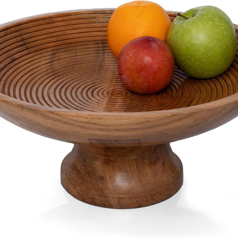 Wooden Counter Fruit Tray Living Room Dining Table Decorative Bowl Children's Candy Bowl Household Dim Sum Salad Storage Plate