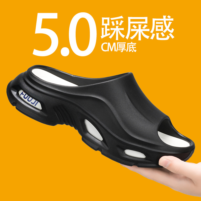 Pantuflas para hombre 2025 nuevo estilo de verano para caminar sobre la mierda, deportes y ocio, vadear en la playa, sandalias y zapatillas para hombre