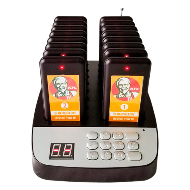 Беспроводной приемщик еды 16 добавочный ресторан вибрирует пейджер еды