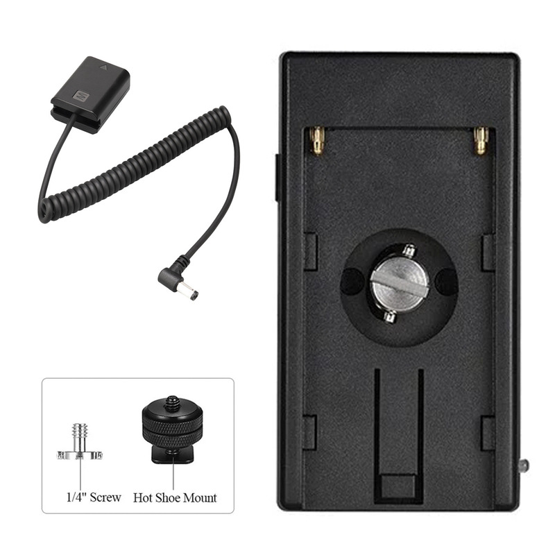 Np-Fw50 Fake Battery A7S2 m R A6400 A6500 Zv-E10 External Np-F970 Power Supply Adapter