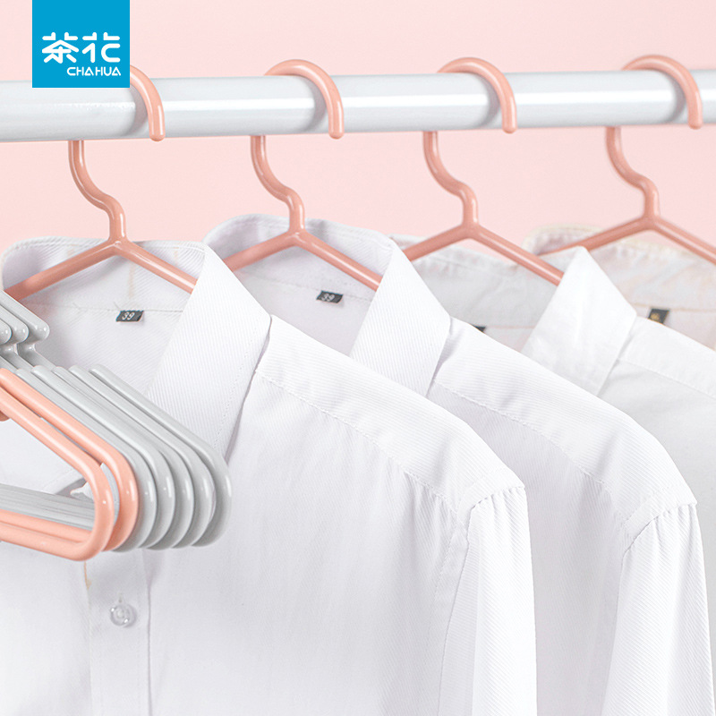 Plastic Clothes Hanger for Home Use, Suitable for Hanging Clothes, Drying Pants, and Student Dormitory Use, Thickened