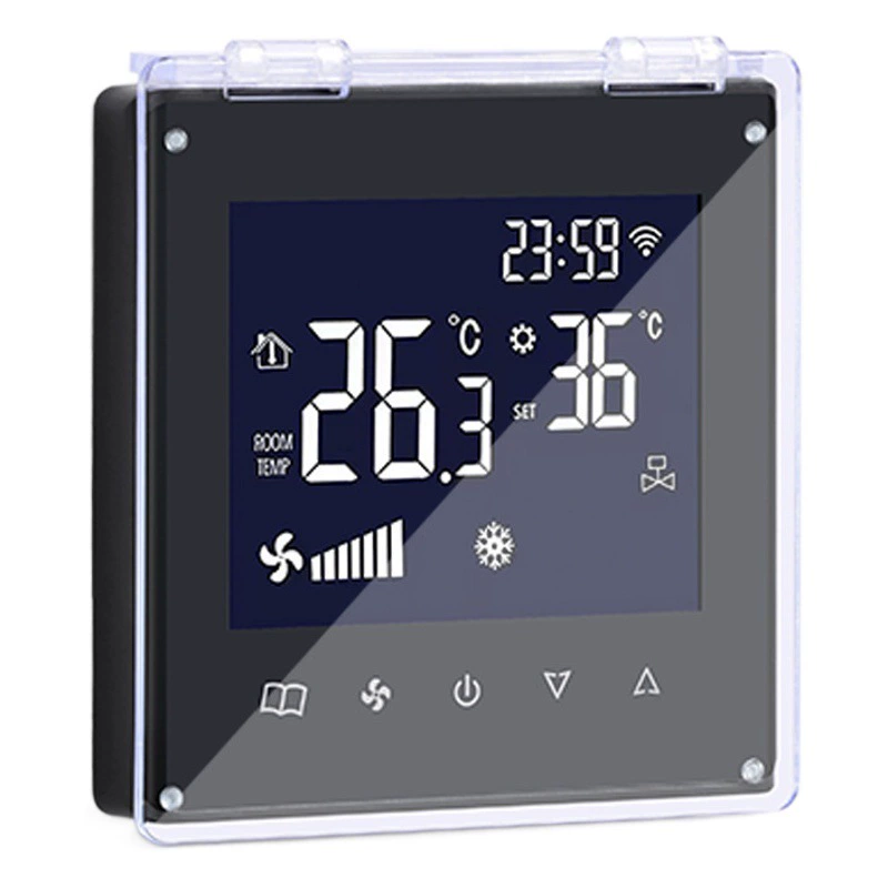 Центральное кондиционирование воздуха интеллектуальная крышка термостата анти-Сенсорная крышка Анти-загрязнение и пылезащитный чехол водяной пол с подогревом термостат переключатель защитная крышка