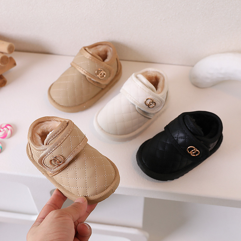 Xiaoxiangfeng Baby Schneestiefel Winter Dicke Plüsch Jungen Mädchen Baumwolle Säuglings- und Kinder Wanderschuhe Koreanische Ausgabe_voghion.com