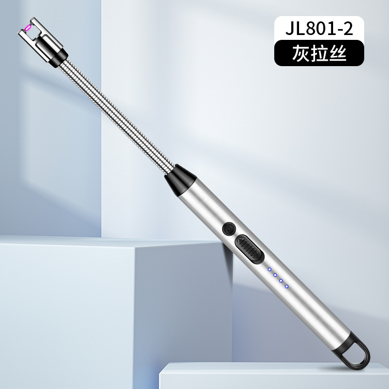 Fabricantes al por mayor Arco Tipo-c Cargador Encendedor Estufa de gas Encendido Agarre Exalargue Cocina Encendedor Transfronterizo Chong