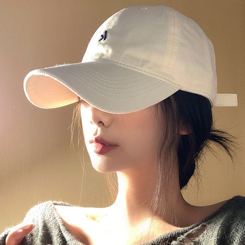 Coreano simple sombrero de béisbol blando sombrero de verano sombrero de sombrero japonés amplio sombrero