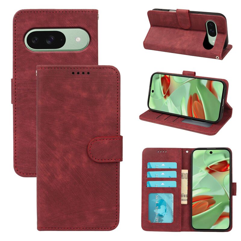 Suitable for Google Pixel 9A, the Classic Photo Frame Business Style Wallet Case, 7A Flip Cover, 8A Phone Protective Leather Case