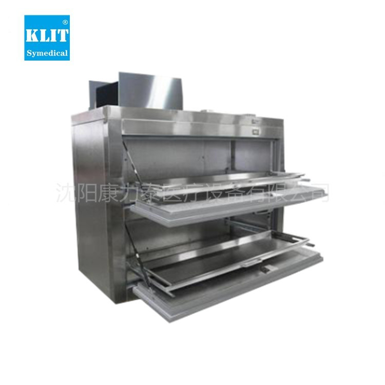 太平间殡仪馆全套设备 不锈钢尸体冷藏箱二具侧开门遗体冰箱