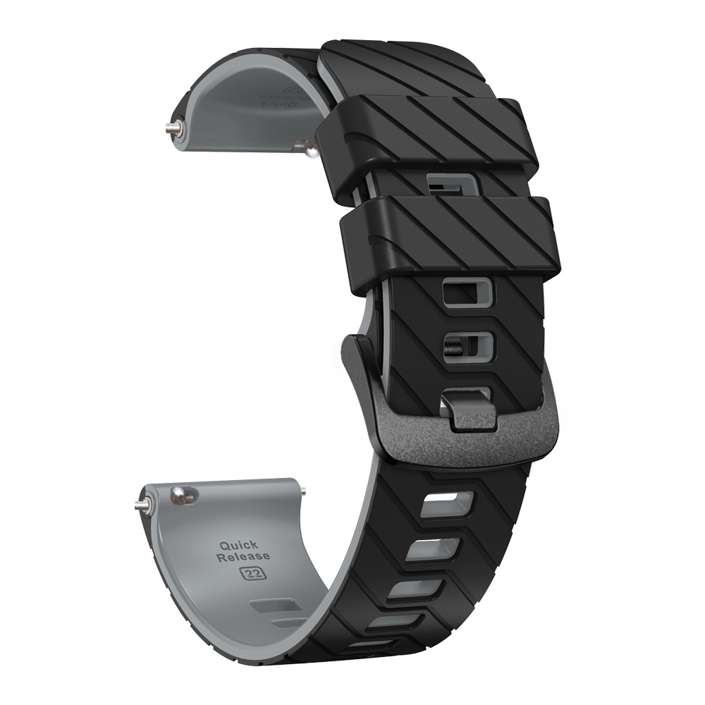 Suitable for suunto9peak silicone watch strap, 22mm twill dual-color wristband, Suunto9 Peak undefined
