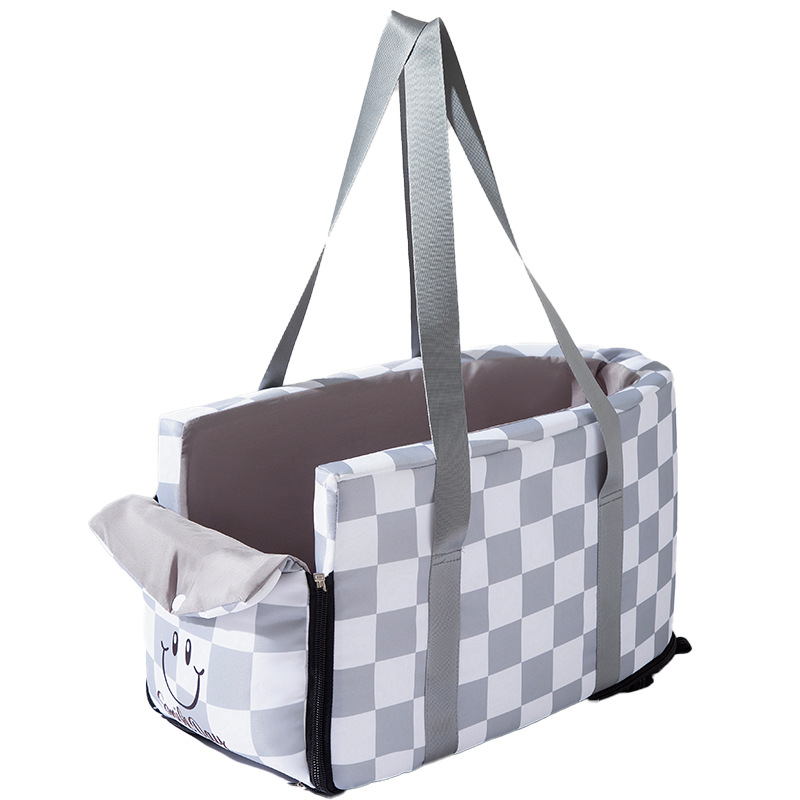 Comercio exterior transfronterizo perros fuera de moda rejilla controlada por el automóvil gato asiento de automóvil bolsa fuera de casa perros mascotas