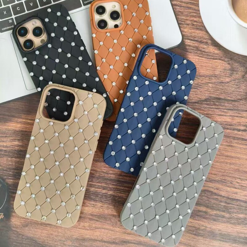 Suitable for Apple Iphone16 Cheap Style Inlaid Diamond Colorful Plaid Tpu Luxury Anti-Fall Soft Phone Case Suitable for Apple Iphone16 Cheap Style Inlaid Diamond Colorful Plaid Tpu Luxury Anti-Fall Soft Phone Case