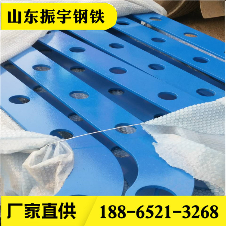 钢板立柱桥梁护栏厂家直供q235钢板立柱 围墙钢板立柱法兰钢板