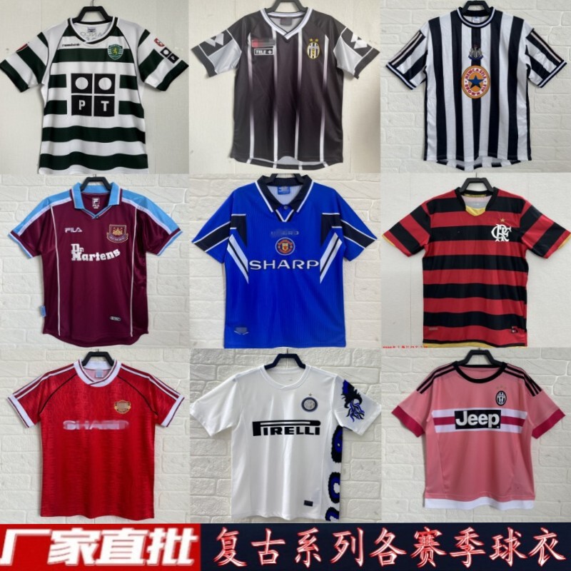 Cross-Border Retro Series of Classic Nostalgic Short-Sleeved Jerseys for Home and Away Games from All Major Seasons Cross-Border Retro Series of Classic Nostalgic Short-Sleeved Jerseys for Home and Away Games from All Major Seasons