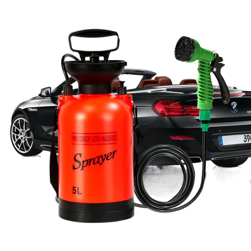 5L acampar al aire libre ducha baño portátil multifuncional rociador de riego de viaje lavado de coches pequeño pulverizador