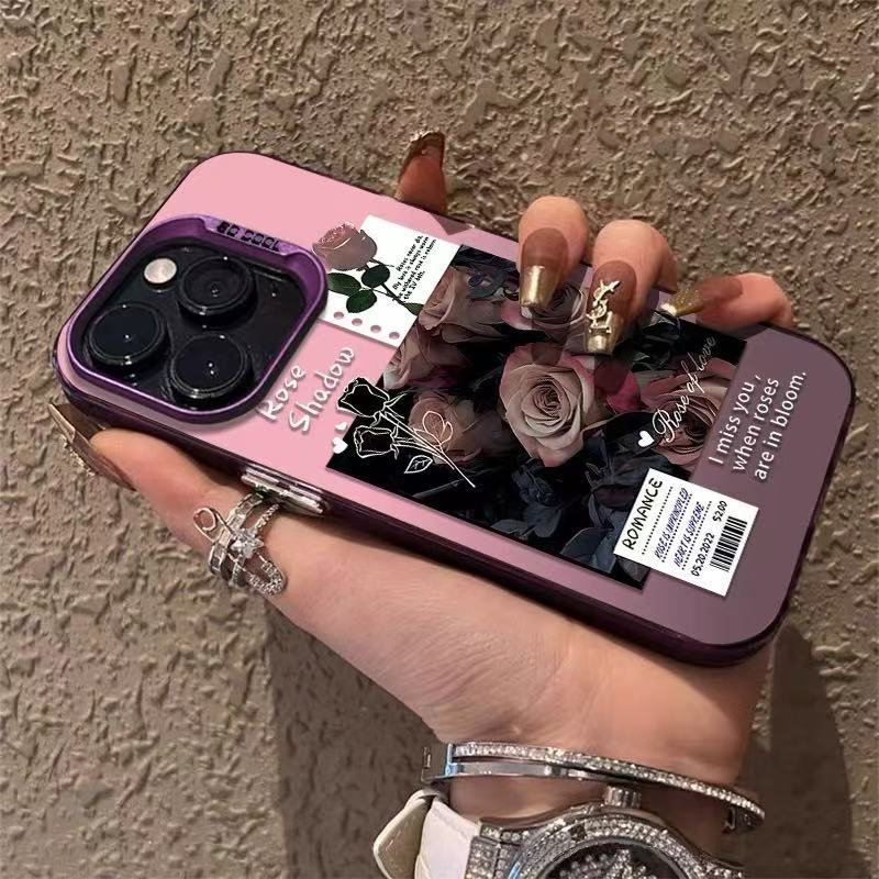 Nueva etiqueta romántica europea y americana para iPhone 16 funda para teléfono móvil Apple 15promax/14/13pro1 2/11