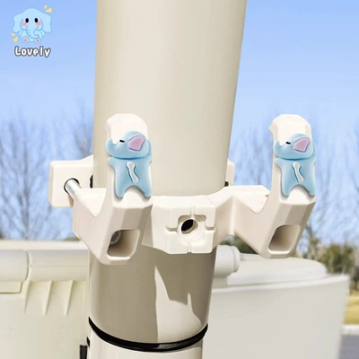 Hook for Electric Bikes, Other Electric Vehicle Accessories - column-style-double-hook-blue-elephant