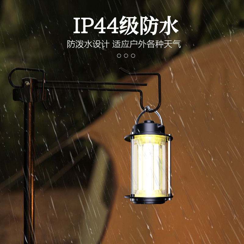 Luz de camping al aire libre iluminación linterna carga tienda luz colgante retro portátil luz resaltar Super larga resistencia camping Luz