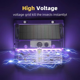 Cross-Border New Solar Mosquito Killer Lamp Outdoor Garden Courtyard Outdoor Fly Killer Lamp Mosquito Repellent Camping Mosquito Killer Artifact