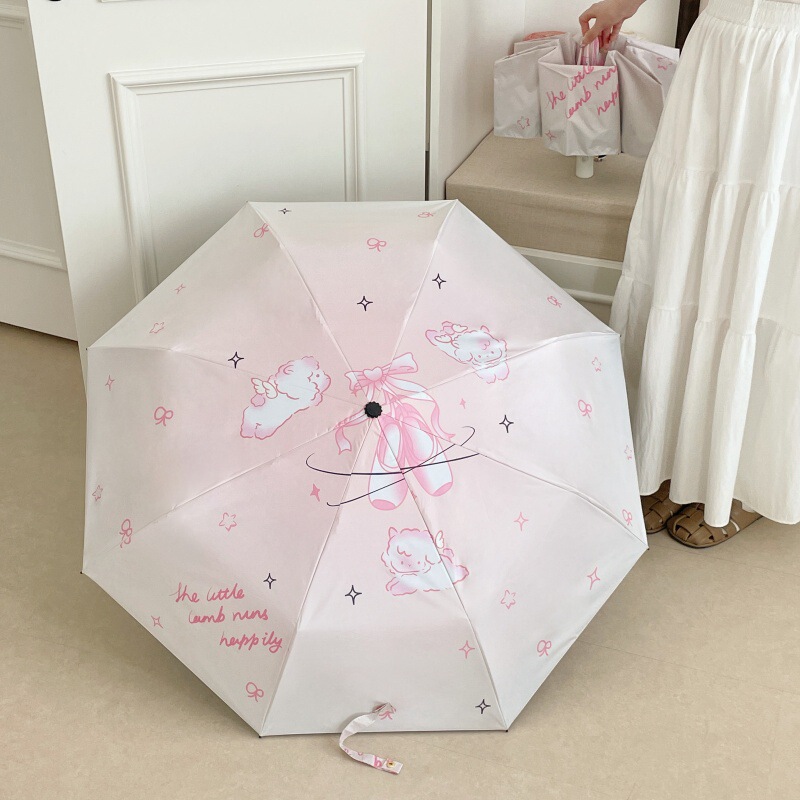 Fully Automatic Sturdy Umbrella, Durable and Cute Umbrella, Rain or Shine Ins Sun Umbrella, Sun Protection and Uv Protection Umbrella
