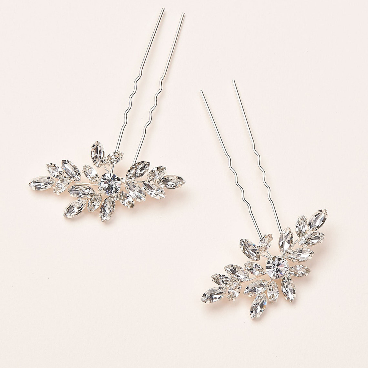 fashion simple U-shaped hairpin leaf alloy hairpin