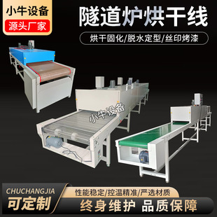 Tunnel furnace baking line mesh belt Teflon line oven high temperature curing baking tunnel furnace line