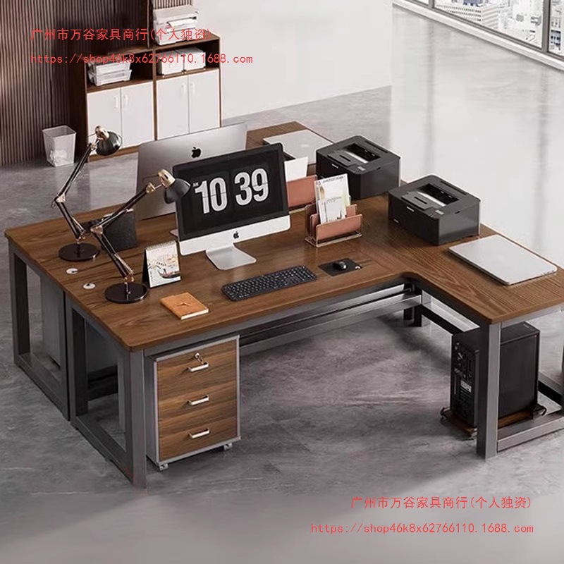Double Corner Desk Modern Minimalist Office Desk and Chair Combination Computer Desk Office Desk Staff Desk Staff Desk