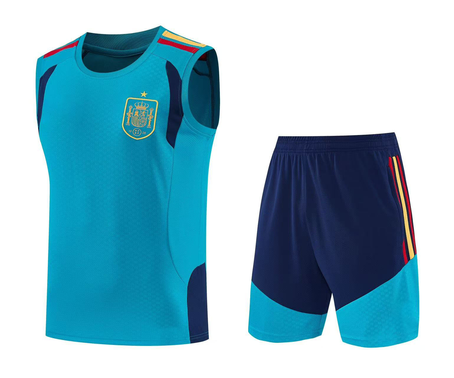 adidas x Spain 2024 Training Sleeveless Jersey Set Turquoise