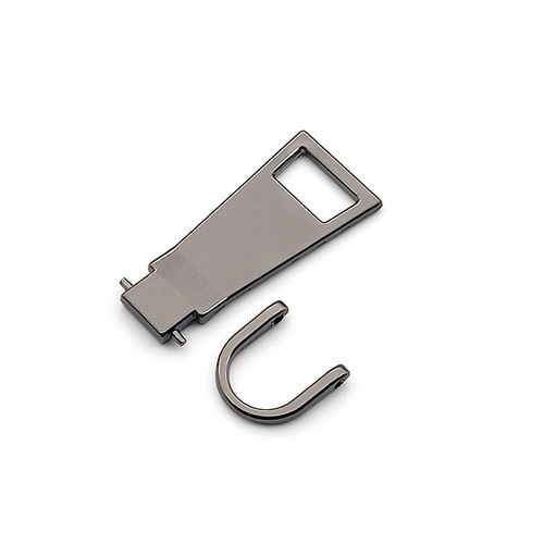 Removable metal zipper pull tab tool-free repair bag luggage coat clothing accessories zip lock pull drop