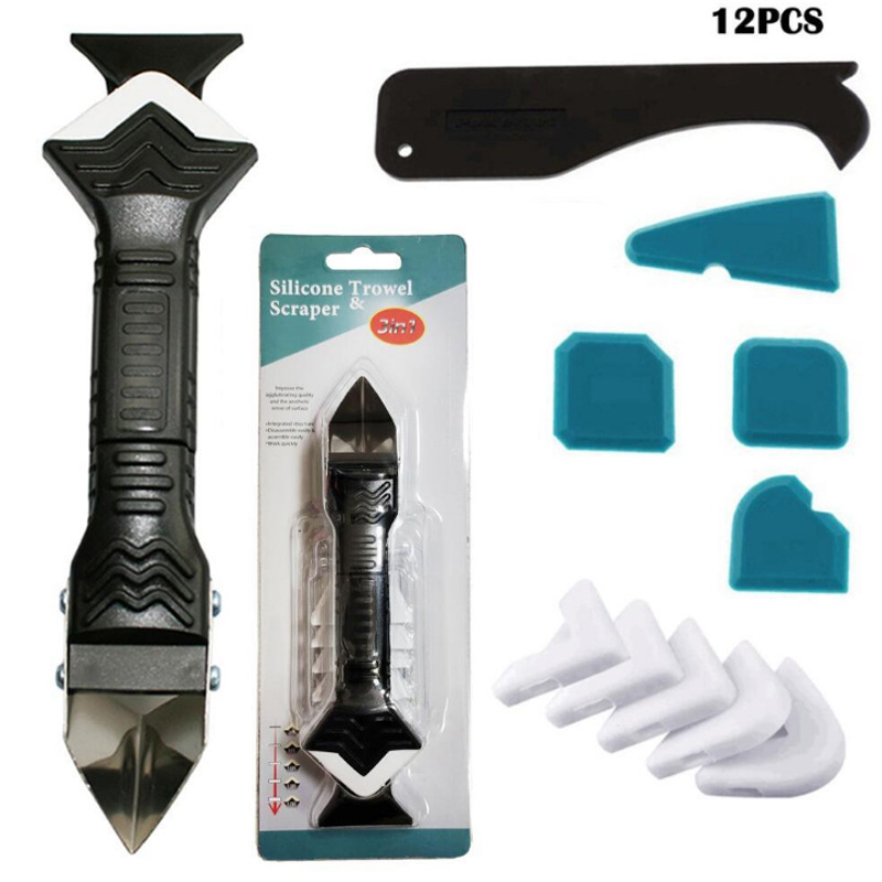 吸塑3合1喷胶密封填缝剂抛光灌浆刮刀硅胶垫厨房浴室窗户水接头