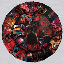 50张怪奇物语5海报贴纸影视周边Stranger Things美剧防水装饰贴纸