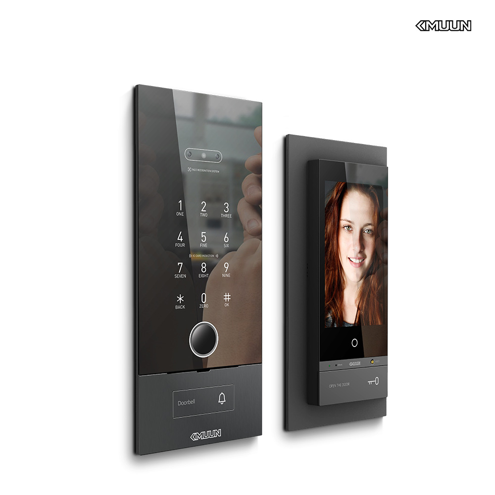 KMUUN康睦 DCS 入户门智能锁控 嵌入式墙装 指纹锁远程对讲