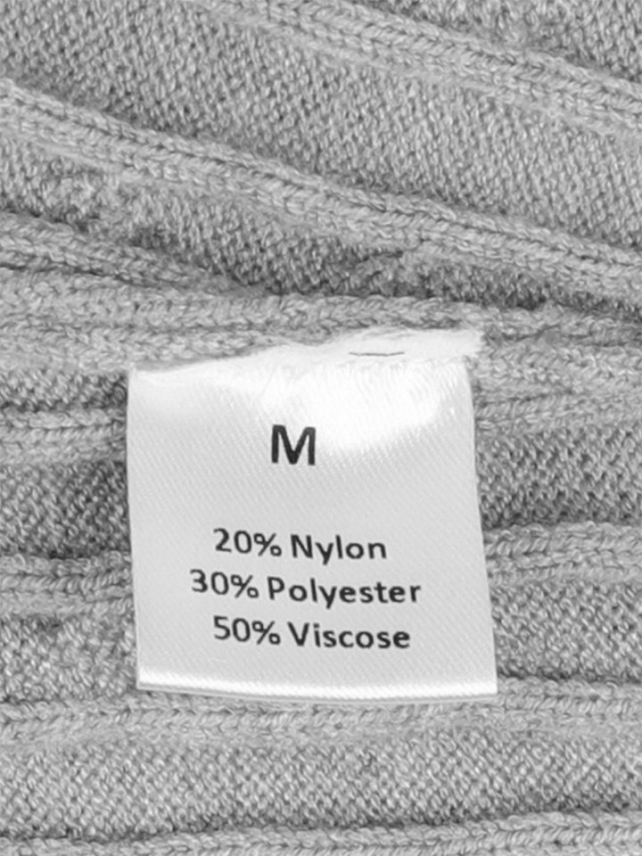 Bộ áo len cardigan khóa kéo dáng ôm tay dài và quần ống đứng — Màu be, Màu xanh dương, màu xám chi tiết 22
