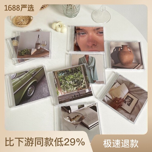 ins decorative ornaments CD box retro B&B coffee shop soft decoration versatile accessories photo props simple personality