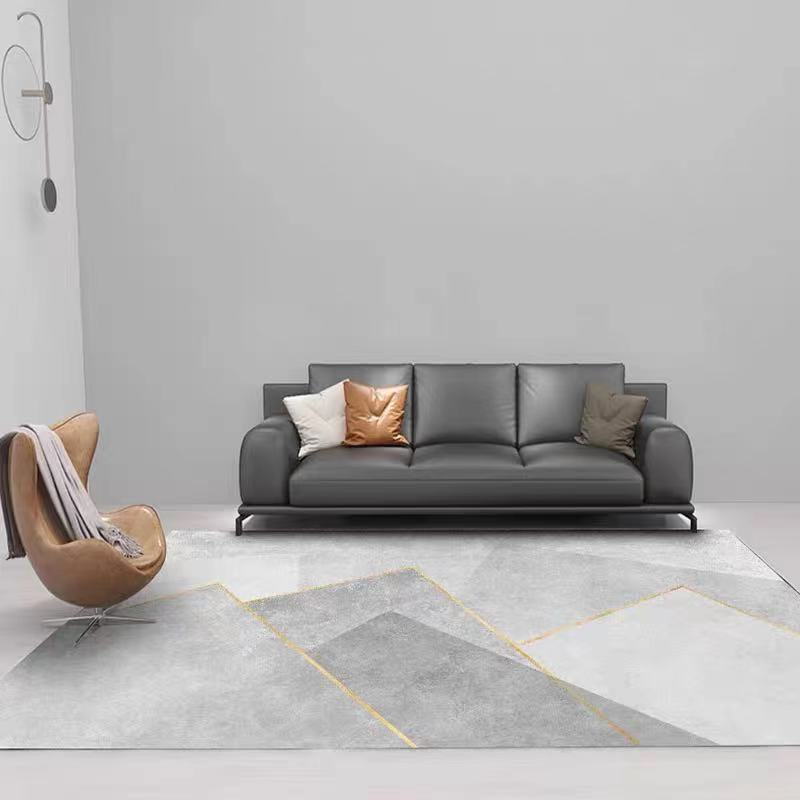 Alfombra de terciopelo cristalino para sala de estar, alfombra de mesa de centro de fácil cuidado, alfombra de área grande de cobertura total para uso doméstico, ideal para dropshipping transfronterizo en Temu.