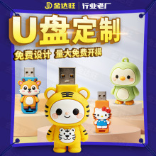 卡通u盘定制动物造型可爱萌宠小动物U盘投标8G大容量商务优盘定做