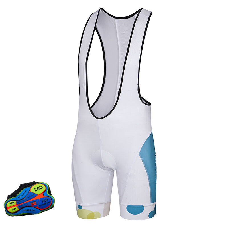 Cycling Clothing, Cycling Clothing, Shorts, White Overalls, Moisture-Wicking Cycling Clothing, Men's and Women's Colorful Shorts