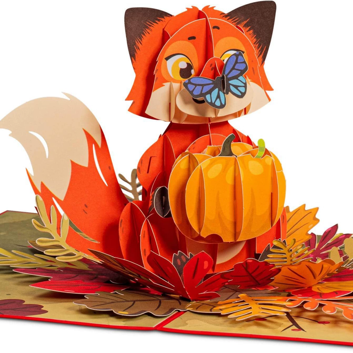 Амазонка пользовательские стерео открытки Осенняя серия 3D стерео карты День благодарения поздравления поздравительная открытка с конвертом