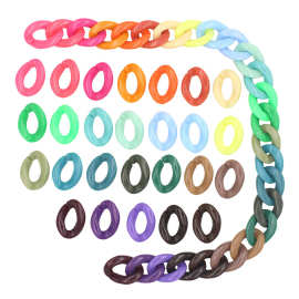 亚克力彩色链条 17*23mm 水杯包链斜跨包拍立得手机装饰链 配件