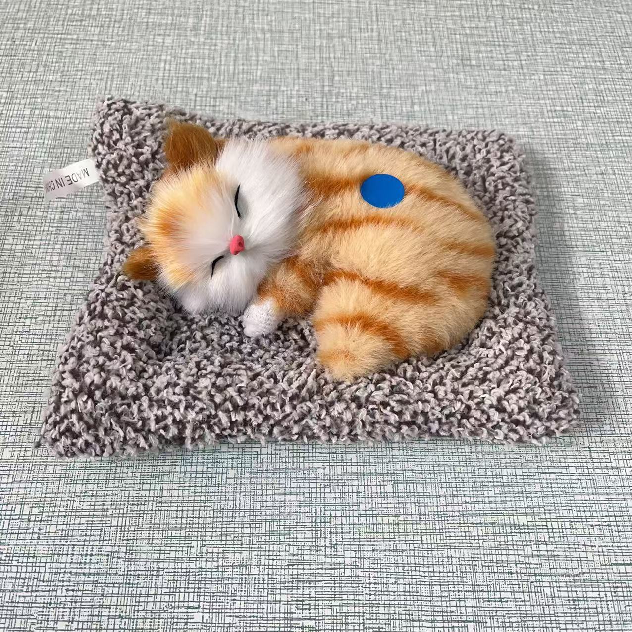 Simulación felina juguete de peluche con sonido puede llamar juguetes para niños animales muñecas gatitos adornos pueden llamar gatitos