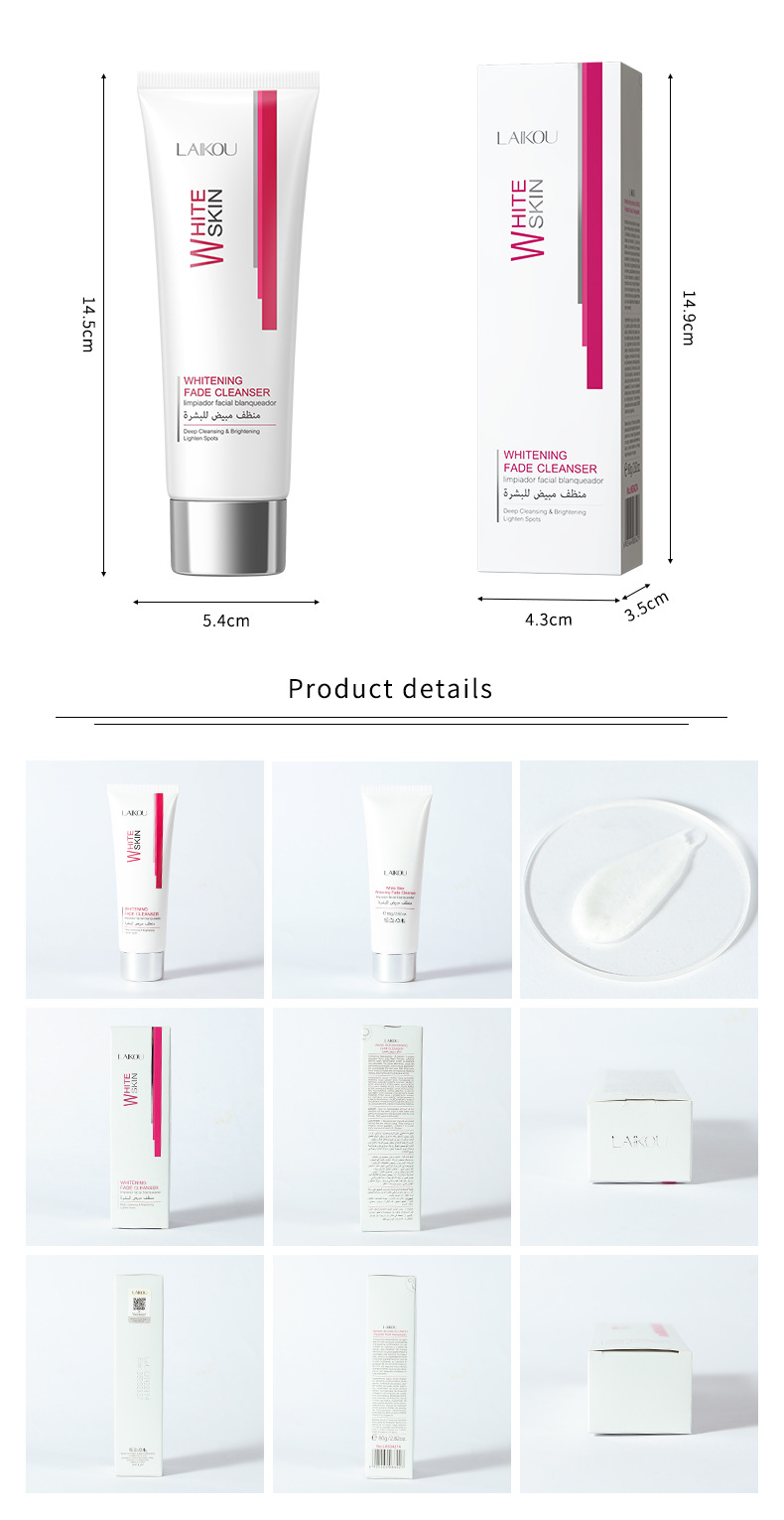 LAIKOU Niacinamide Facial Cleanser 80g, Facial Cleanser, Facial Cream Foam, Cleansing and skin care Cosmetics manufacturer undefined